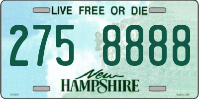 NH license plate 2758888