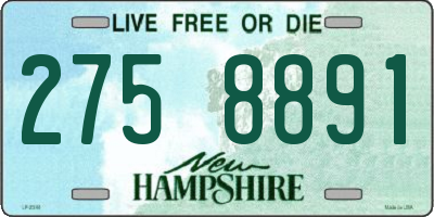 NH license plate 2758891