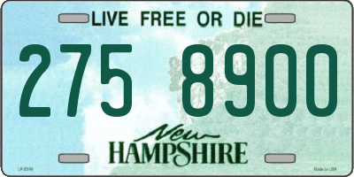 NH license plate 2758900