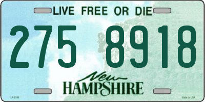 NH license plate 2758918
