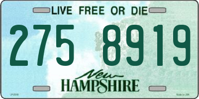 NH license plate 2758919