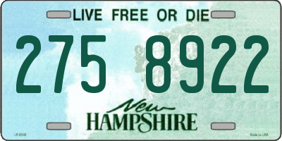 NH license plate 2758922