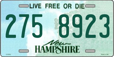 NH license plate 2758923