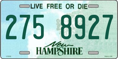 NH license plate 2758927