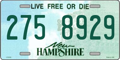 NH license plate 2758929