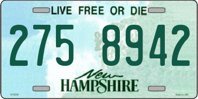 NH license plate 2758942