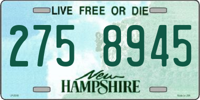 NH license plate 2758945