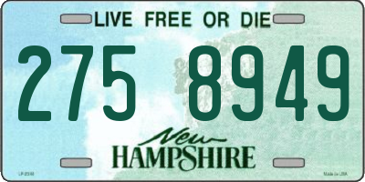 NH license plate 2758949