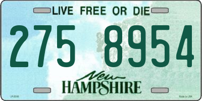 NH license plate 2758954
