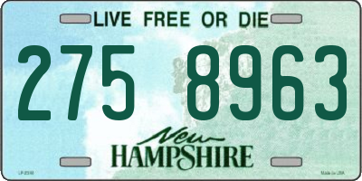 NH license plate 2758963