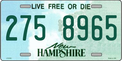 NH license plate 2758965