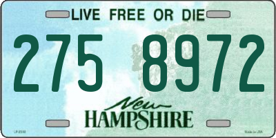 NH license plate 2758972