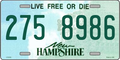 NH license plate 2758986