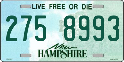 NH license plate 2758993