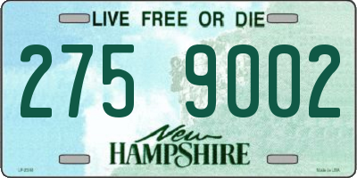 NH license plate 2759002