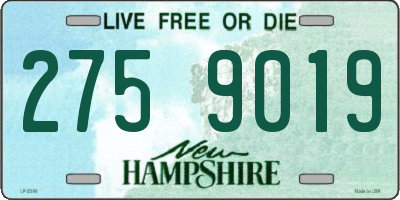 NH license plate 2759019