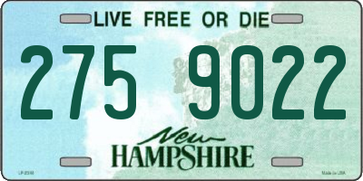 NH license plate 2759022