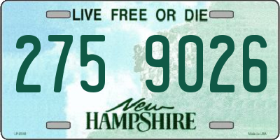 NH license plate 2759026