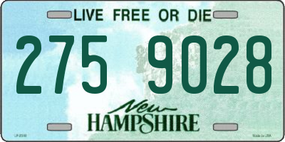 NH license plate 2759028