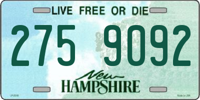 NH license plate 2759092