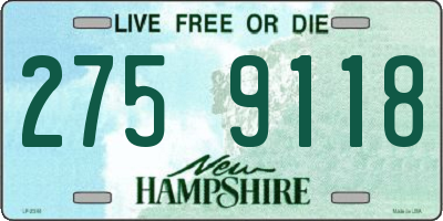 NH license plate 2759118