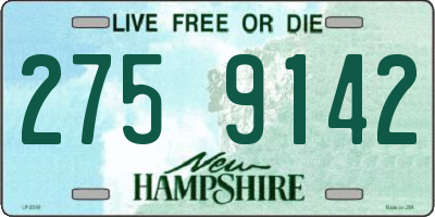 NH license plate 2759142