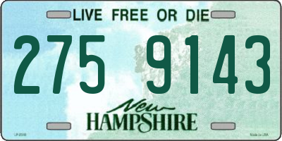NH license plate 2759143