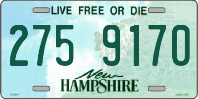NH license plate 2759170