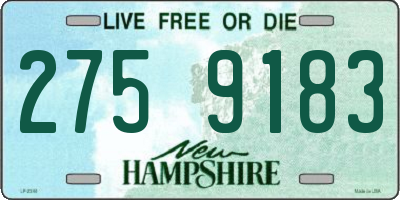 NH license plate 2759183