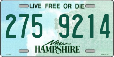 NH license plate 2759214