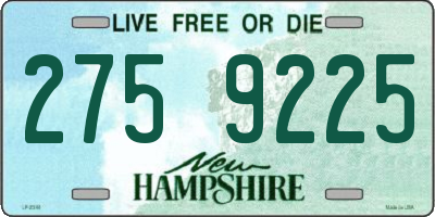 NH license plate 2759225