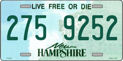 NH license plate 2759252