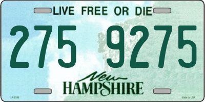 NH license plate 2759275