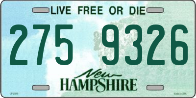 NH license plate 2759326