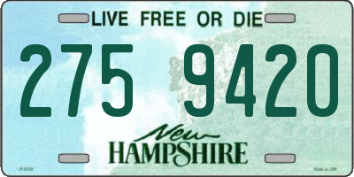 NH license plate 2759420