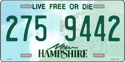 NH license plate 2759442