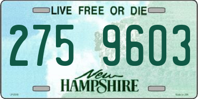 NH license plate 2759603