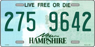 NH license plate 2759642