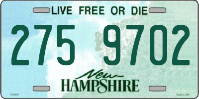 NH license plate 2759702