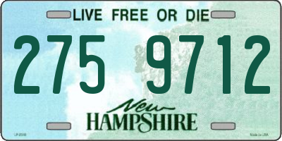 NH license plate 2759712