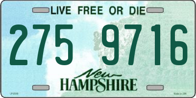 NH license plate 2759716