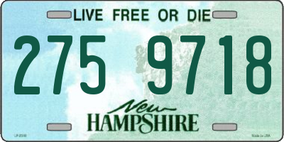 NH license plate 2759718