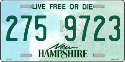 NH license plate 2759723