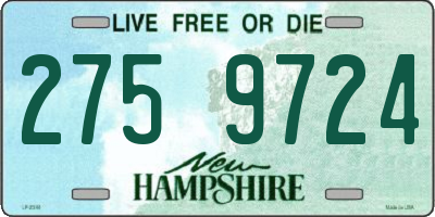 NH license plate 2759724