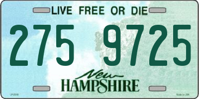 NH license plate 2759725