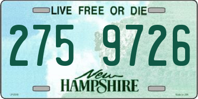 NH license plate 2759726