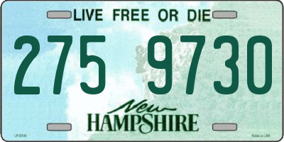 NH license plate 2759730