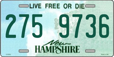 NH license plate 2759736
