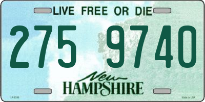 NH license plate 2759740