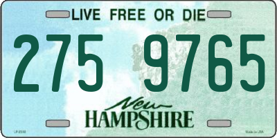 NH license plate 2759765
